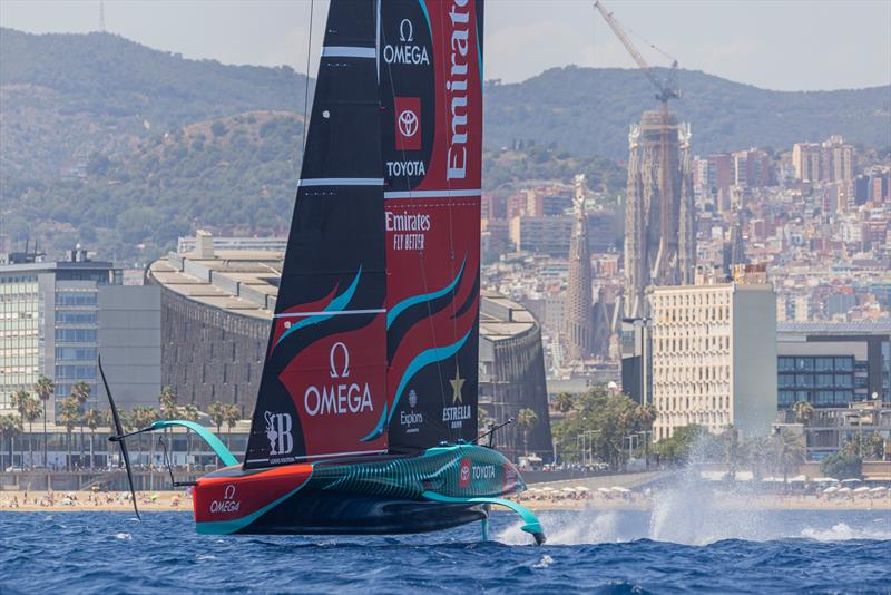 Emirates Team New Zealand - AC75 - July 18 , 2024 - Barcelona - photo © Job Vermeulen / Emirates Team New Zealand