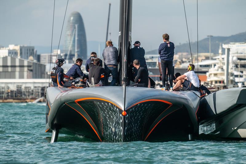 INEOS Britannia - AC75 - July 2024 - Barcelona photo copyright Alex Carabi / America's Cup taken at Royal Yacht Squadron and featuring the AC75 class