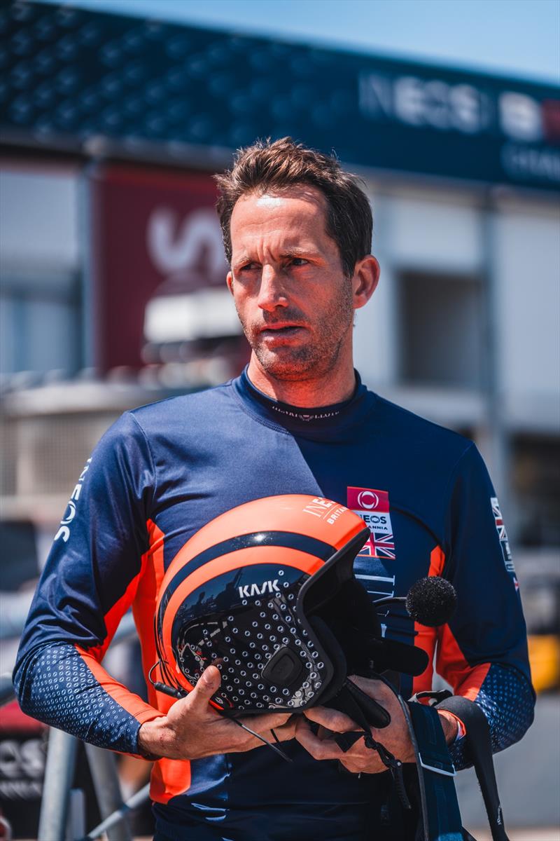 Ben Ainslie - INEOS Britannia - AC75 - July 2024 - Barcelona - photo © Cameron Gregory