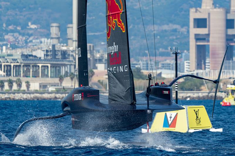 Alinghi Red Bull Racing - Louis Vuitton Cup - Day 3 - Barcelona - August 31, 2024 photo copyright Ian Roman / America's Cup taken at Real Club Nautico de Barcelona and featuring the AC75 class