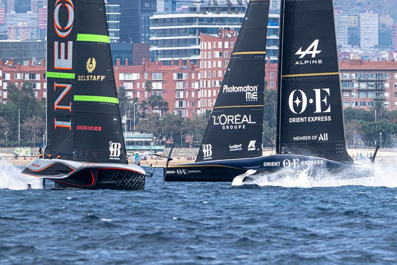 INEOS Britannia vs. Orient Express Racing Team on Louis Vuitton Cup Round Robin 1 Day 4 - photo © Ricardo Pinto / America's Cup