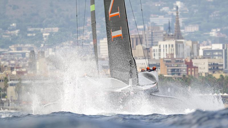 INEOS Britannia tacking on Louis Vuitton Cup Round Robin 1 Day 4 - photo © David Maynard / www.alleycatphotographer.com