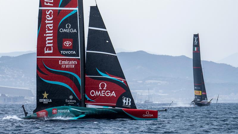 Emirates Team NZ - Race 17 - Day 5 - Round Robin 2 - Louis Vuitton Cup - September 3, 2024 - Barcelona photo copyright Ian Roman / America's Cup taken at Real Club Nautico de Barcelona and featuring the AC75 class