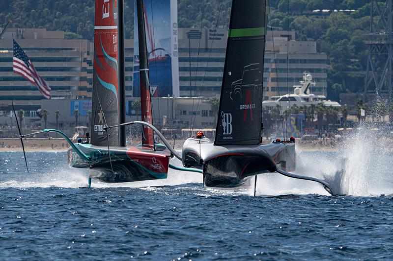 Emirates Team NZ and INEOS Britannia - Race 18, Day 5 - Round Robin 2 - Louis Vuitton Cup - September 5, 2024 - photo © Ricardo Pinto / America's Cup