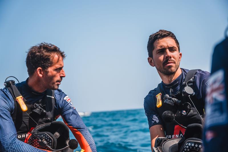 Ben Ainslie and Bleddyn Mon on Louis Vuitton Cup Round Robin Day 7 - 7th September 2024 - photo © Cameron Gregory / INEOS Britannia