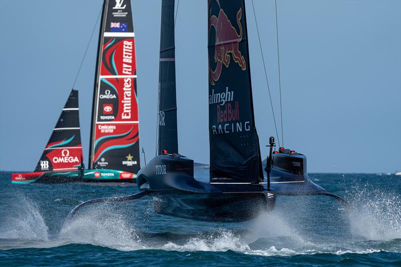 Alinghi Red Bull Racing - Race 27, Day 7 - Round Robin 2 - Louis Vuitton Cup - September 7, 2024 photo copyright Ian Roman / America's Cup taken at Royal Yacht Squadron and featuring the AC75 class