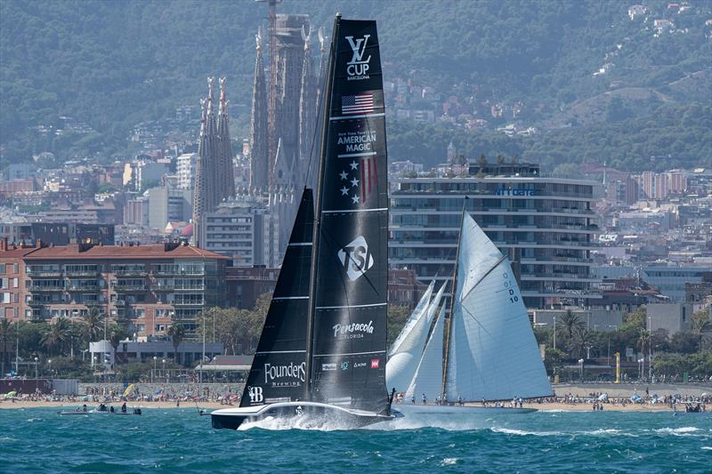 American Magic - Race 22, Day 7 - Round Robin 2 - Louis Vuitton Cup - September 7, 2024 photo copyright Ian Roman / America's Cup taken at Royal Yacht Squadron and featuring the AC75 class