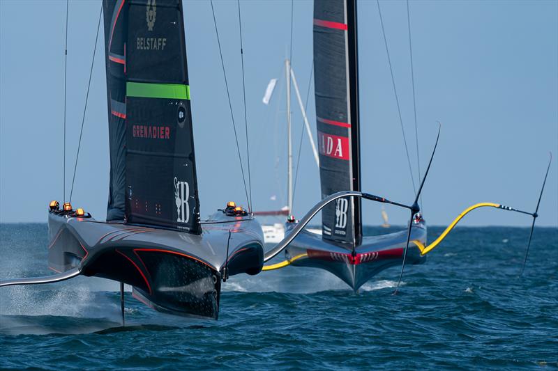 Luna Rossa and INEOS Britannia - Race 25, Day 7 - Round Robin 2 - Louis Vuitton Cup - September 7, 2024 - photo © Ricardo Pinto / America's Cup