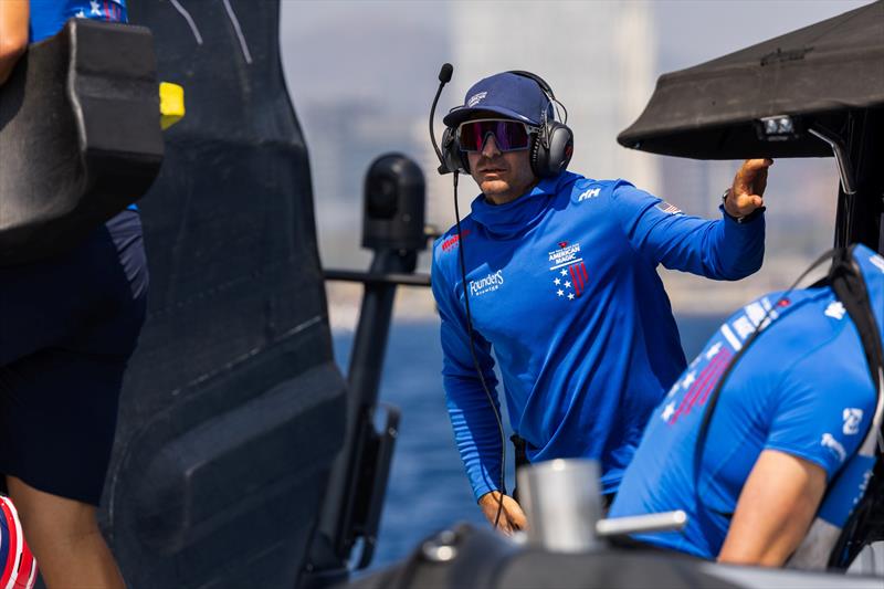 Post-race Lucas Calabrese, port helm for American Magic, reflected on the day; “We're right in there. You know, it shows that Tom can execute, really, really good starts, and the guys in back are doing great job. So just gonna stay in it and keep chipping - photo © NYYC American Magic