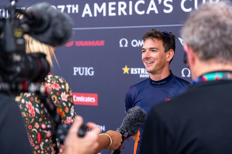 INEOS Britannia Co-Helm Dylan Fletcher said the team would focus on its own performance and aim to keep improving photo copyright Ian Roman / America's Cup taken at  and featuring the AC75 class