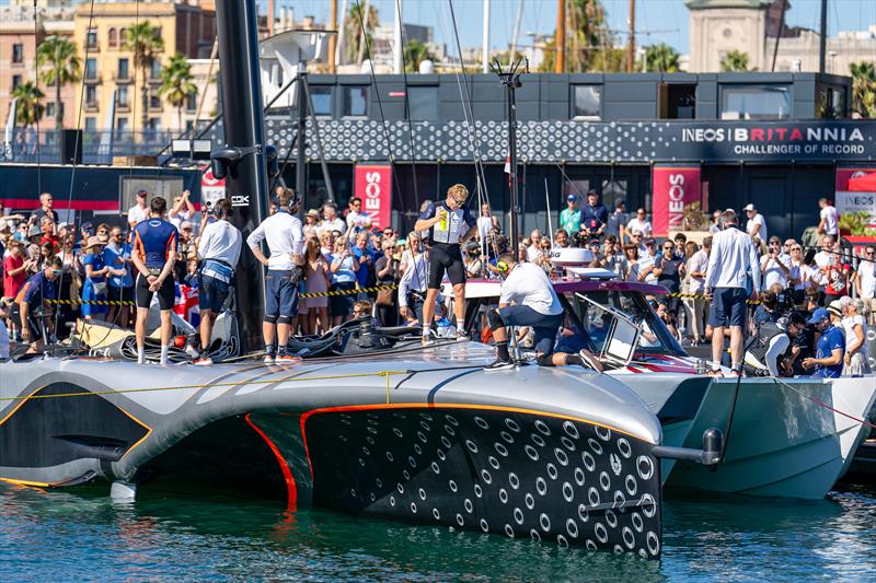 INEOS Britannia- Finals Louis Vuitton Cup - Race 3 - Day 17 - September 29, 2024 - Barcelona photo copyright Ian Roman / America's Cup taken at Real Club Nautico de Barcelona and featuring the AC75 class