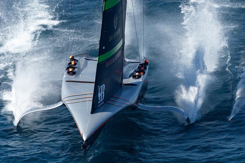 INEOS Britannia vs. Luna Rossa Prada Pirelli on Louis Vuitton Cup Final Race Day 4 - September 30, 2024 photo copyright Ian Roman / America's Cup taken at  and featuring the AC75 class