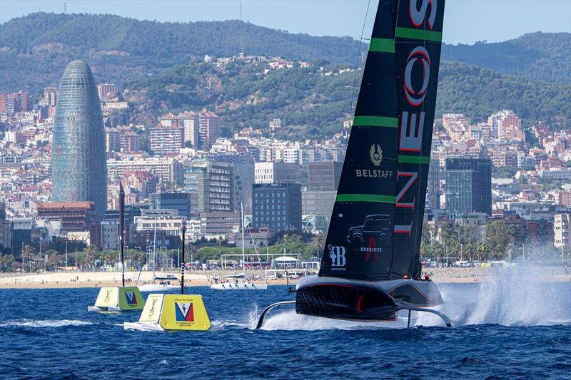 INEOS Britannia vs. Luna Rossa Prada Pirelli in Race 11 of the Louis Vuitton Cup Final  - Race Day 7 - October 4, 2024  - photo © Ian Roman / America's Cup