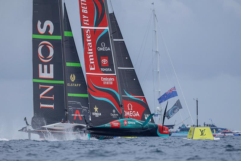 Louis Vuitton 37th America's Cup, Race Day 1 - October 12, .2024 photo copyright Job Vermeulen taken at Royal New Zealand Yacht Squadron and featuring the AC75 class