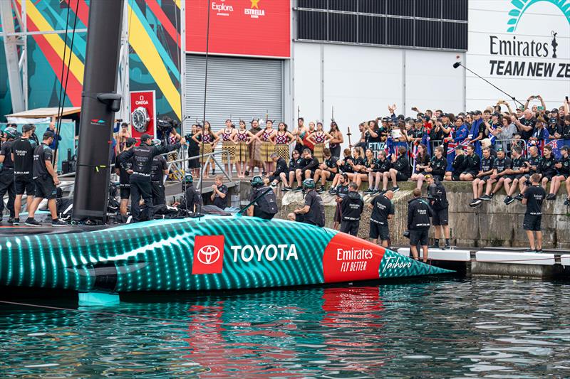 ETNZ farewell  - Louis Vuitton 37th America's Cup, Race Day 1 - October 12, .2024 photo copyright Ian Roman / America's Cup taken at Royal New Zealand Yacht Squadron and featuring the AC75 class