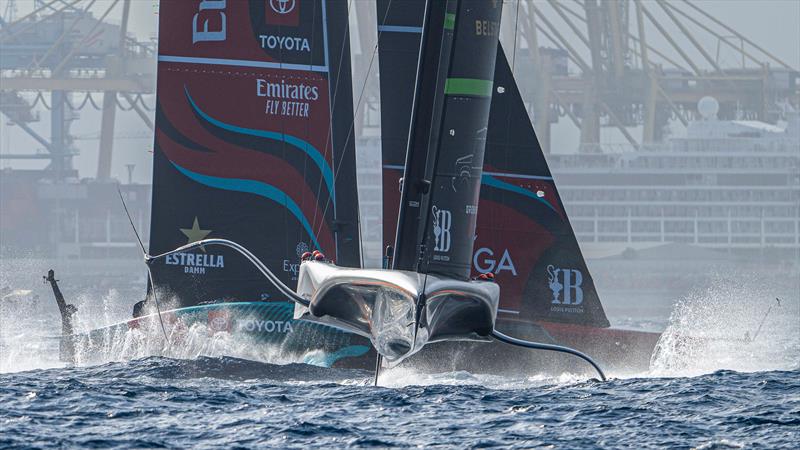 INEOS Britannia and Emirates Team NZ  - Louis Vuitton 37th America's Cup, Race Day 4 - October 16, .2024 - photo © Ricardo Pinto / America's Cup