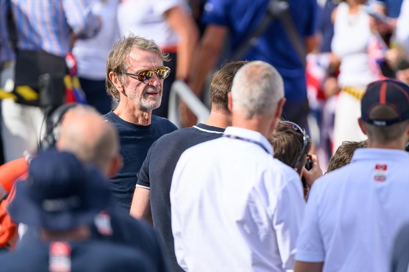 Jim Ratcliffe - INEOS Britannia  - Race 7 & 8 - Louis Vuitton 37th America's Cup, Race Day 5 - October 18, .2024 photo copyright Ricardo Pinto / America's Cup taken at Royal New Zealand Yacht Squadron and featuring the AC75 class