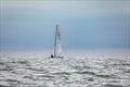 Ben Daignault just sailing away into the distance during the Unicorn and A Class Catamaran Nationals at Hayling Ferry SC © Gordon Upton / www.guppypix.com