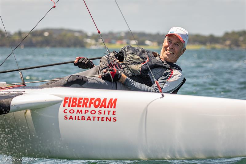 A-Class Cat Worlds - The reigning Classic Champion and former Olympian Scott Anderson, AUS, is looking at defending his crown, after winning his first A-Cat championship back in 1986! - photo © Gordon Upton / www.guppypix.com