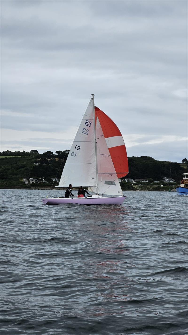 Ajax Class at Falmouth Week 2024 photo copyright Dan Teubert, Jenna, Abi Rickard taken at Royal Cornwall Yacht Club and featuring the Ajax class