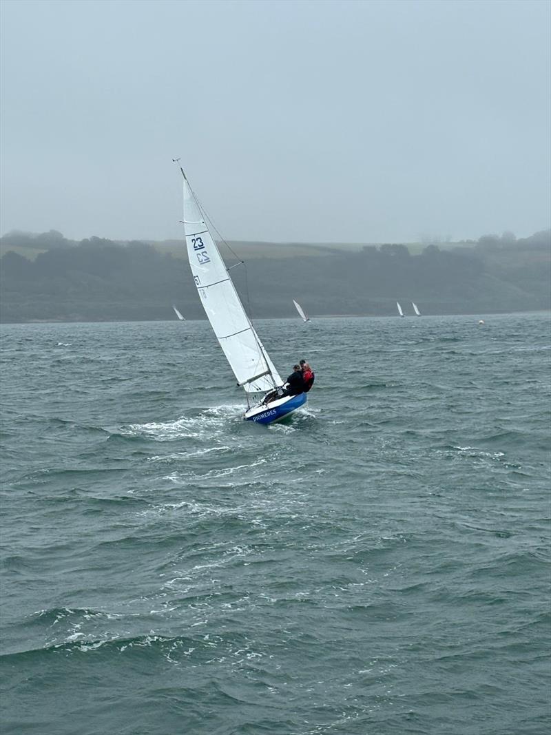 Ajax Class at Falmouth Week 2024 photo copyright Dan Teubert, Jenna, Abi Rickard taken at Royal Cornwall Yacht Club and featuring the Ajax class