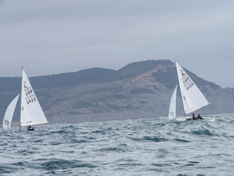 Albacore Southern Area Championships at Lyme Regis photo copyright David Beer taken at Lyme Regis Sailing Club and featuring the Albacore class