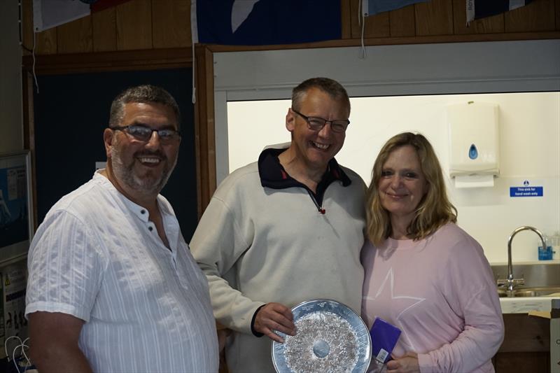 Highest place visiting crew in HCP1 at Kippford Week, Andrew and Liz Bell. Second in their fleet but also awarded Best Boat for their beautiful Albacore - photo © Finlay Train