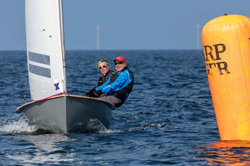 Judy and Paul Armstrong, second overall - Albacore UK National and European Championships 2024 photo copyright Tim Olin / www.olinphoto.co.uk taken at Tynemouth Sailing Club and featuring the Albacore class