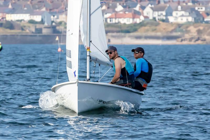 Nathan Batchelor and Rob Holmes, overall winners - Albacore UK National and European Championships 2024 photo copyright Tim Olin / www.olinphoto.co.uk taken at Tynemouth Sailing Club and featuring the Albacore class