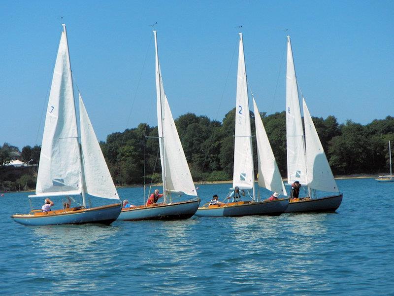 Bembridge classes racing on 2 August photo copyright Mike Samuelson taken at Cowes Combined Clubs and featuring the Bembridge Redwing class