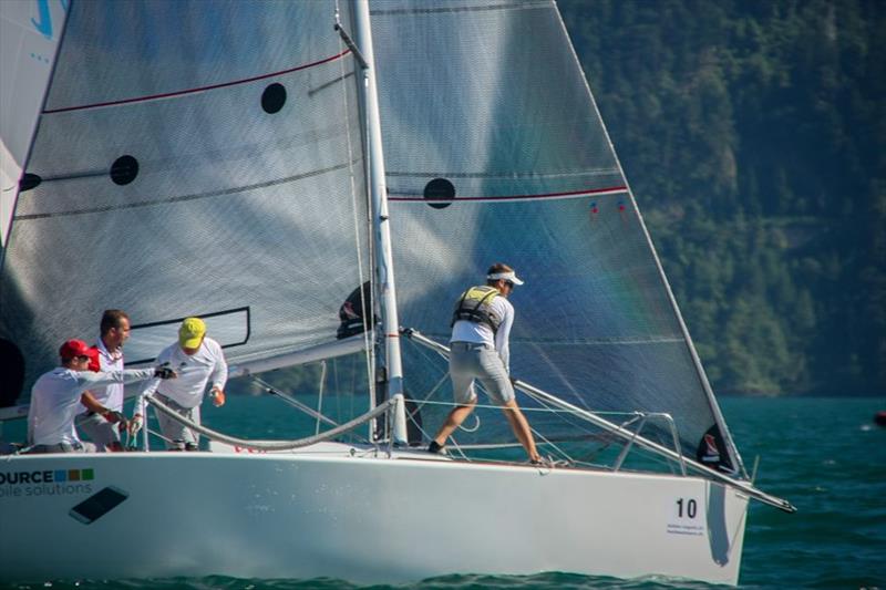 La Burra on day 3 of the Platu 25 Worlds at Brunnen, Switzerland photo copyright Platu 25 Worlds taken at Regattaverein Brunnen and featuring the Platu 25 class