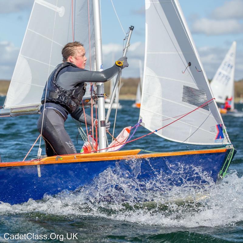 Cadet Alf Simmonds Trophy 2022 photo copyright CadetClass.org.uk taken at Grafham Water Centre and featuring the Cadet class