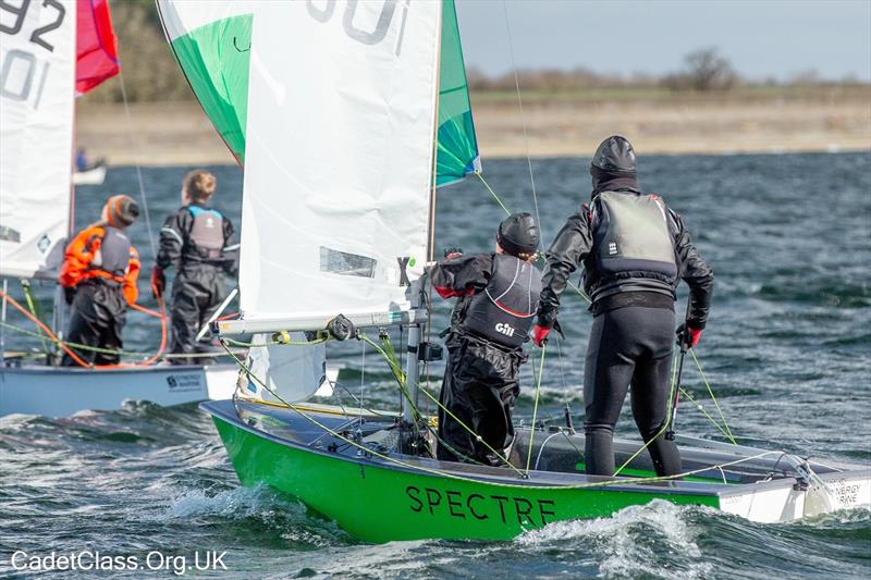 Cadet Alf Simmonds Trophy 2022 photo copyright CadetClass.org.uk taken at Grafham Water Centre and featuring the Cadet class