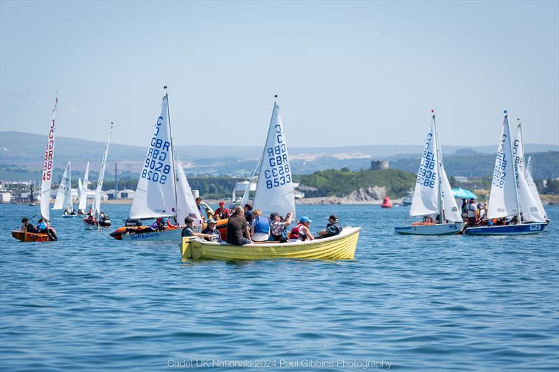 Barry Steel watches the new generation - ABP Cadet UK Nationals in Plymouth day 2 photo copyright Paul Gibbins Photography taken at Mount Batten Centre for Watersports and featuring the Cadet class