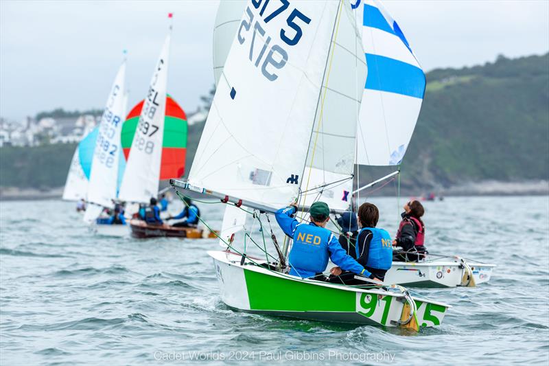 Main Fleet - ABP Cadet class World Championship in Plymouth - Day 2 photo copyright Paul Gibbins Photography taken at Mount Batten Centre for Watersports and featuring the Cadet class