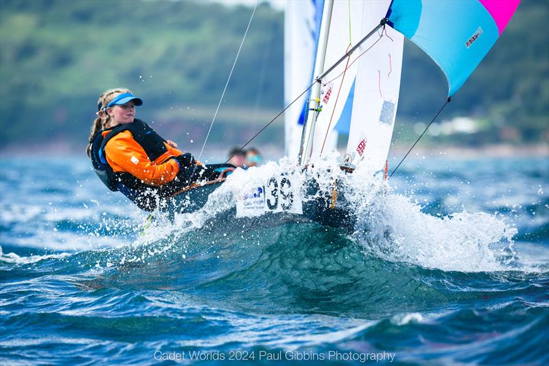 Main Fleet - ABP Cadet class World Championship in Plymouth - Day 3 - photo © Paul Gibbins Photography