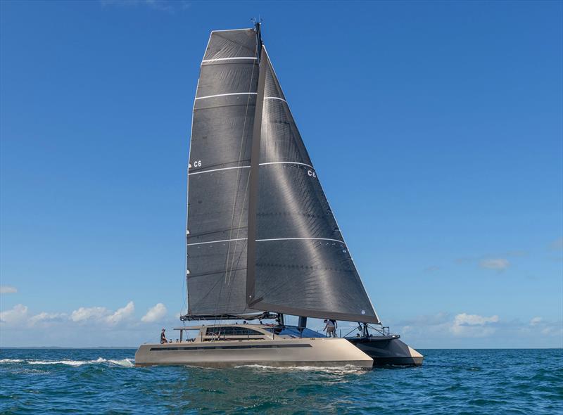 Cure Custom 70 Noire with Screecher photo copyright Cure Marine taken at  and featuring the Catamaran class