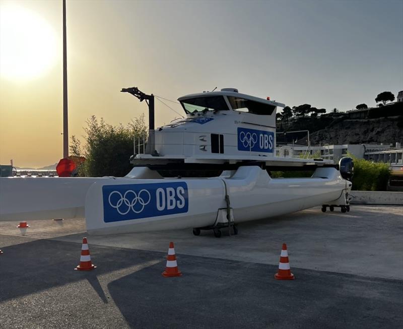 The Olympic Broadcasting System (OBS) photo copyright The international 49er class taken at  and featuring the Catamaran class