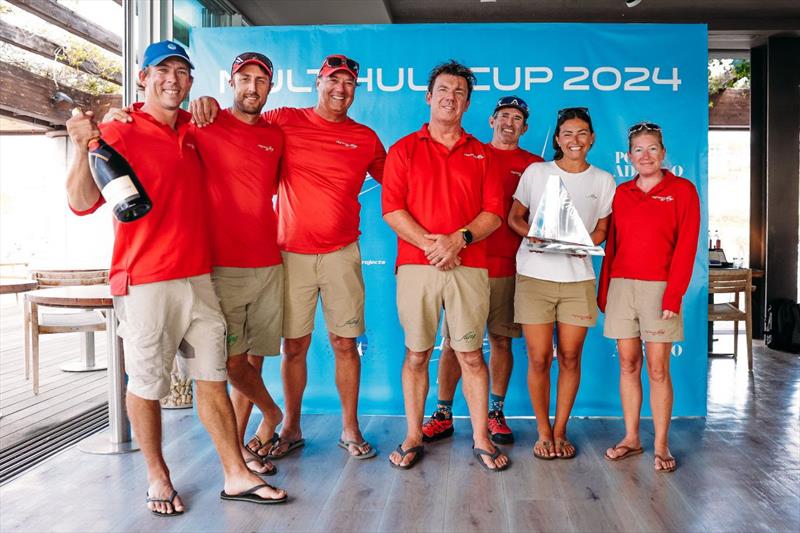 Highland Fling 18 wins the Multihull Cup 2024 photo copyright Jesús Renedo, Sailing Energy taken at  and featuring the Catamaran class