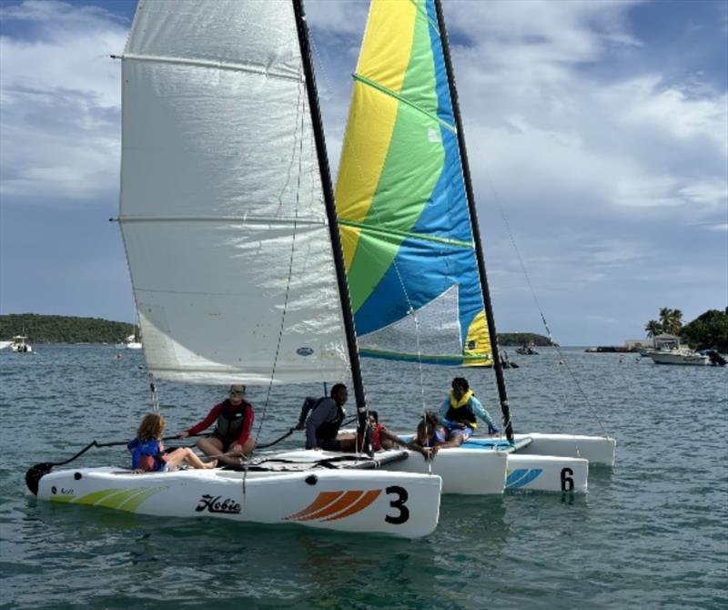 Open House participants enjoyed sailing Hobie Waves - photo © Rian Bareuther