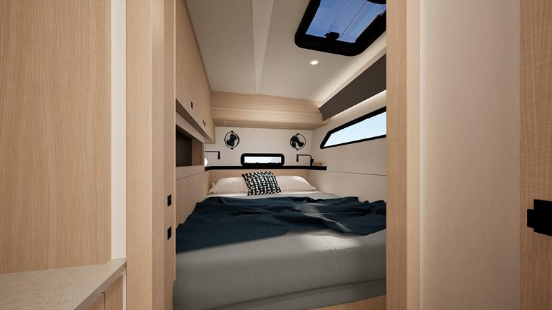 Guest accommodation - Cure 55 photo copyright Cure Marine taken at  and featuring the Catamaran class