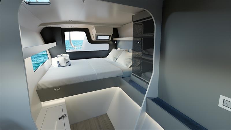 ORC 52.2 - Master cabin photo copyright Franck Darnet Design taken at  and featuring the Catamaran class