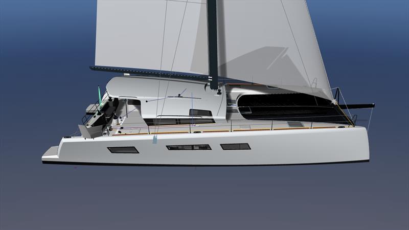 ORC 52.2 - Side view photo copyright Grand Large Yachting taken at  and featuring the Catamaran class