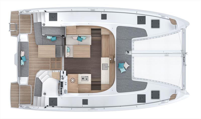 Lagoon 38 - main deck photo copyright Lagoon Catamarans taken at  and featuring the Catamaran class