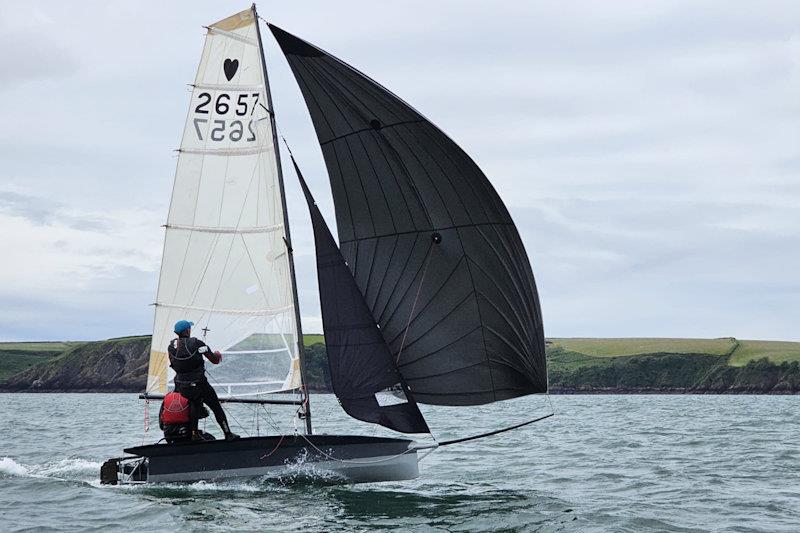 Class legend Gav Sims and Nick Hankins in Slippery When Wet - Cherub UK National Championships at Dale - photo © DYC