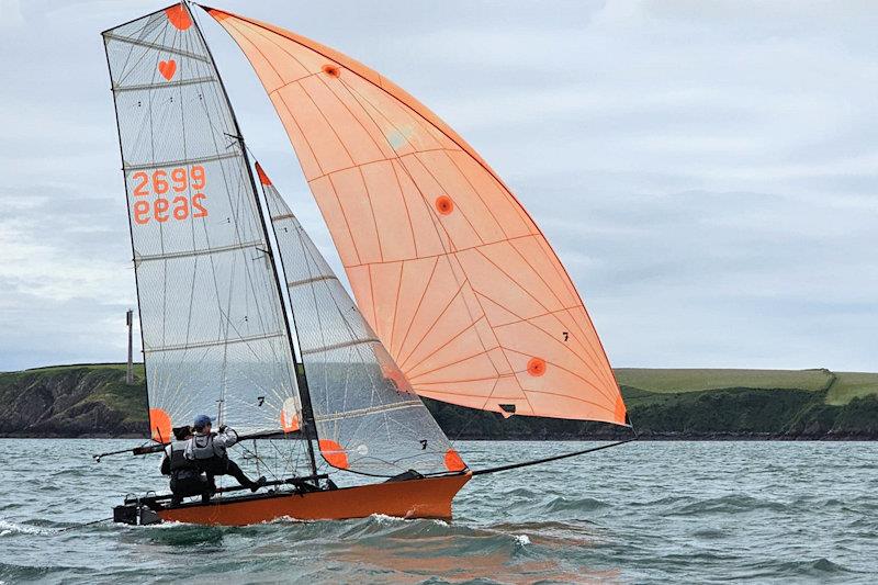 Aunti, the class boat, sailed very well by Gini Horn and Jacques Audet - Cherub UK National Championships at Dale - photo © DYC