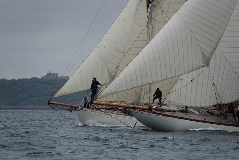 Off Falmouth's Pendennis Castle: the Richard Mille Cup brings together some of the finest classic yachts - photo © Miles Carden / Falmouth Harbour