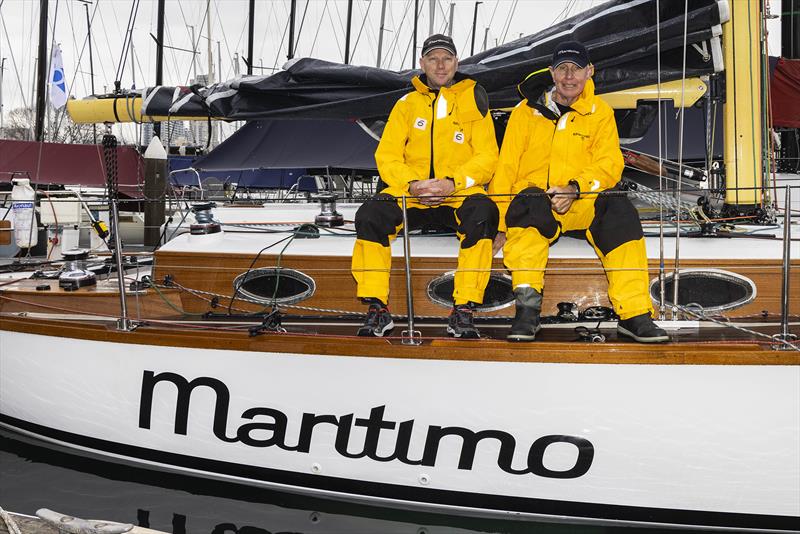 Maritimo Katwinchar - Michael Spies, Peter Vaiciurgis - Noakes Sydney Gold Coast Yacht Race photo copyright Andrea Francolini taken at Cruising Yacht Club of Australia and featuring the Classic Yachts class