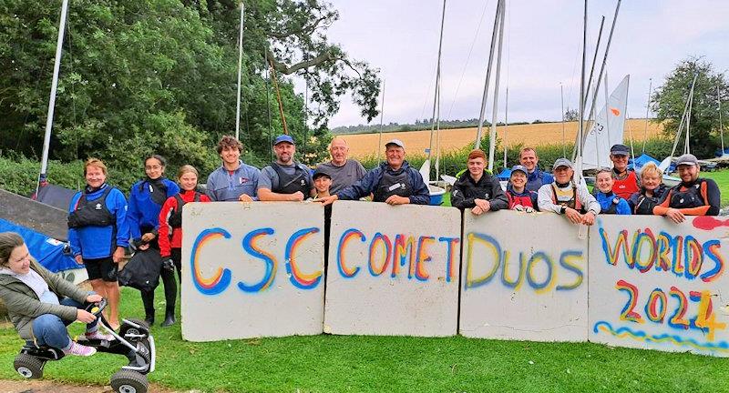 Comet Duo 'Worlds' and UK National Championship at Cransley photo copyright Nigel Austin taken at Cransley Sailing Club and featuring the Comet Duo class