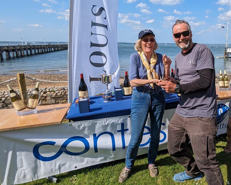 Fiona Rogers presenting the prizes at th RSYC Contessa Regatta - photo © RSYC Sailing Office